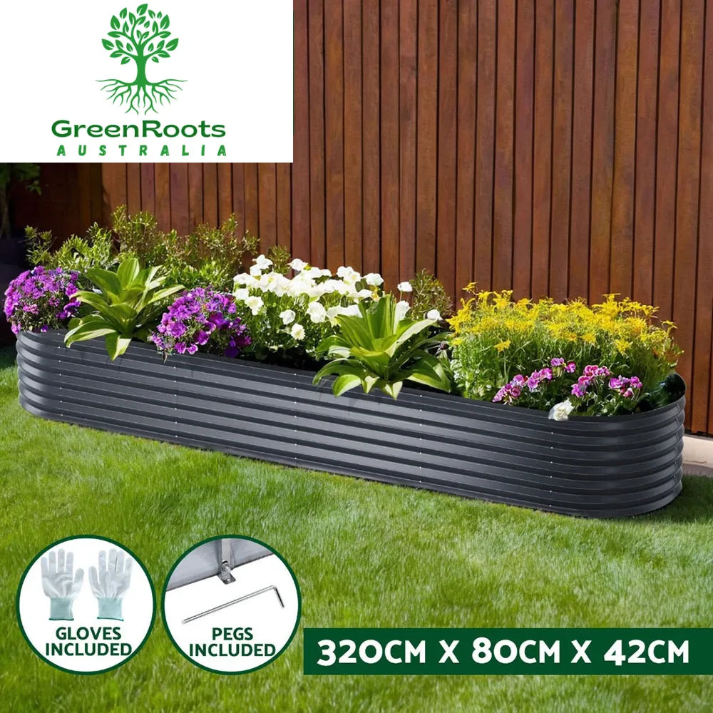 🌱 Galvanised Steel Raised Garden Bed – Built for Aussie Backyards!