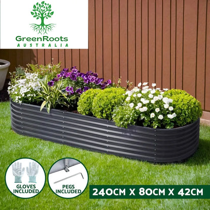 🌱 Galvanised Steel Raised Garden Bed – Built for Aussie Backyards!