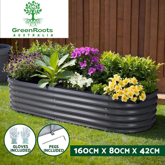 🌱 Galvanised Steel Raised Garden Bed – Built for Aussie Backyards!