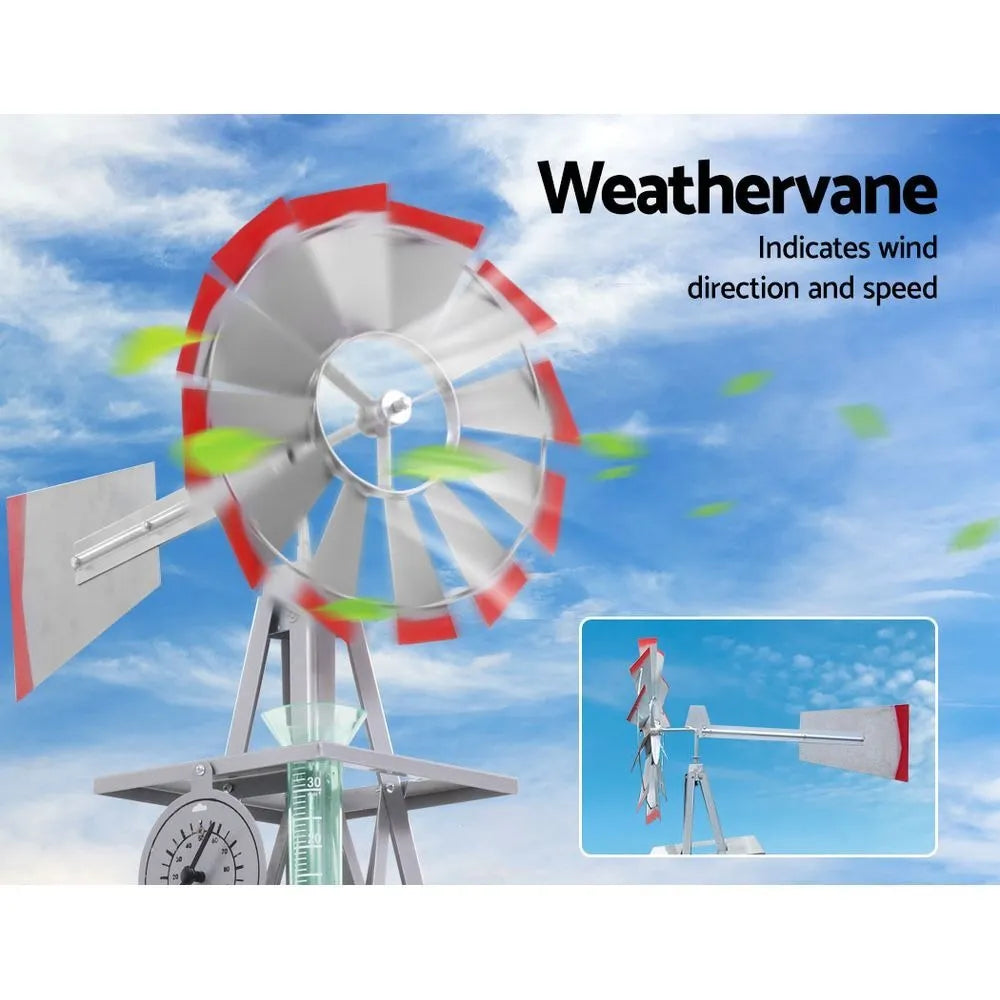 Garden Breeze Metal Windmill