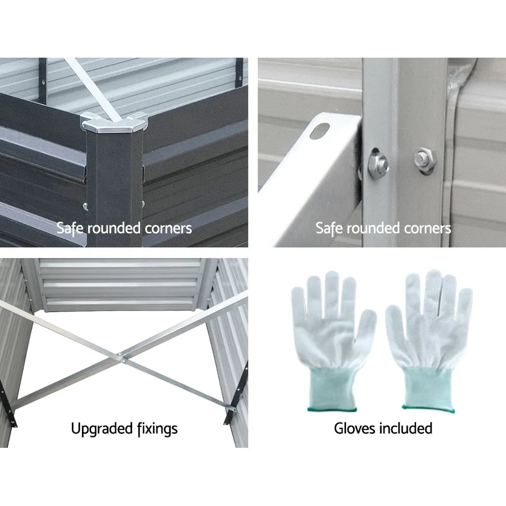 2 in 1 Urban Steel Raised Garden Bed