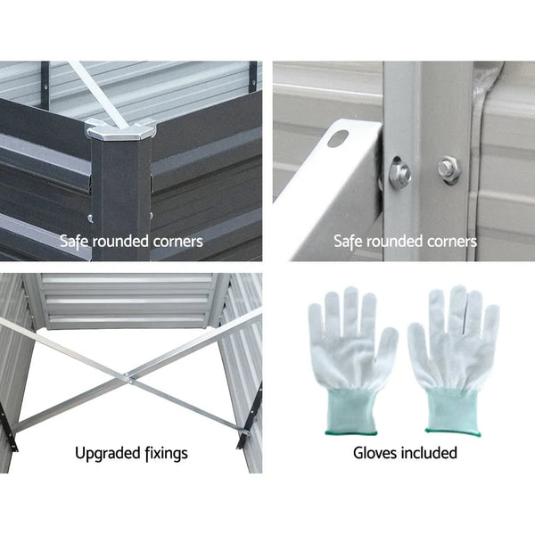 2 in 1 Urban Steel Raised Garden Bed