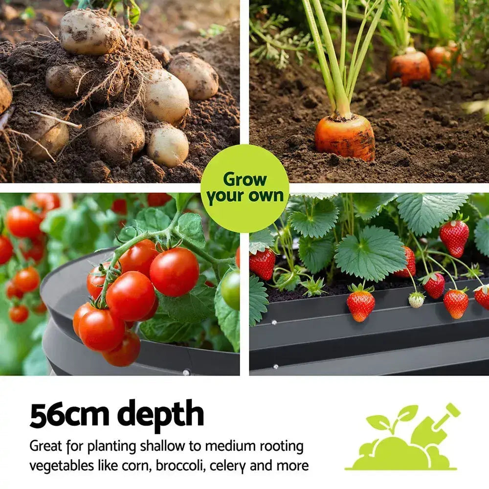 StrongSteel Raised Garden Bed (240/320x80x56cm)