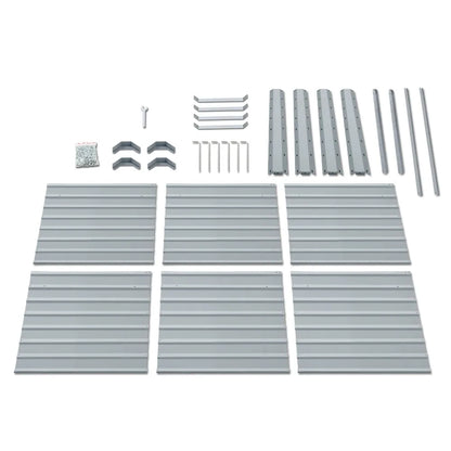 2 in 1 Rectangular Galvanised Steel Raised Garden Bed (320x80x77cm)