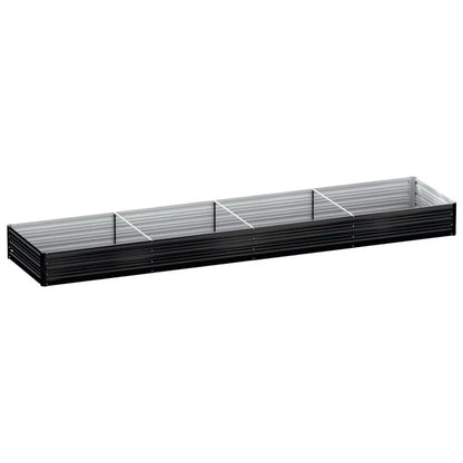 2 in 1 Galvanised Steel Raised Garden Bed (420x90x30cm)