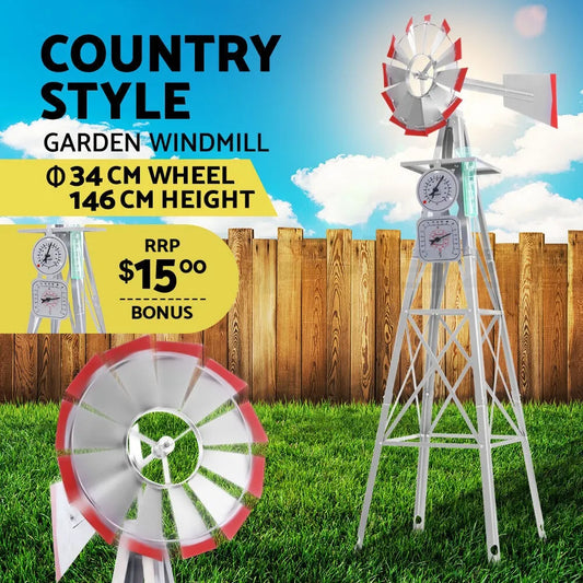Metal Garden Windmill