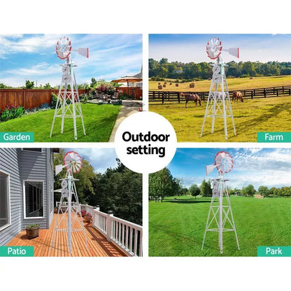 Metal Garden Windmill