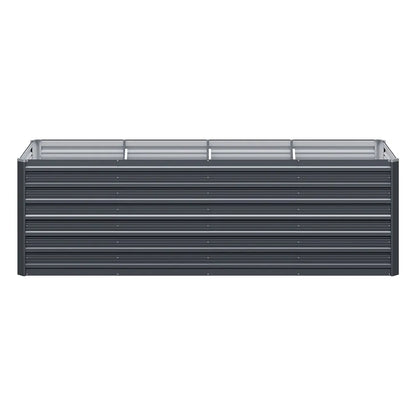 2 in 1 Rectangular Galvanised Steel Raised Garden Bed (320x80x77cm)