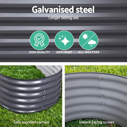 🌱 Galvanised Steel Raised Garden Bed – Built for Aussie Backyards!